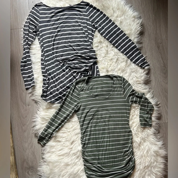 A Pea In The Pod Striped Maternity Tops size small and medium striped tops - Picture 1 of 14